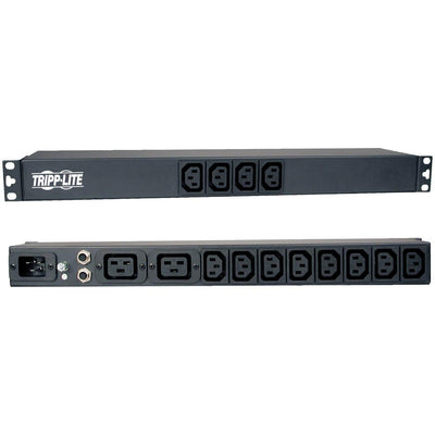 Basic PDU, 120V 1.9kW / 240V 3.8kW, C20 16A Input, 14 Outlets (12 C13 & 2 C19), 1U Rack-Mount, 5-Year Warranty