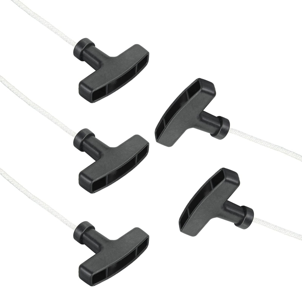 5pcs Engine Starter Handle, Lawn Mower Pull Cords 125cm Handle Pull Starter for Lawn Mower Gasoline Generator