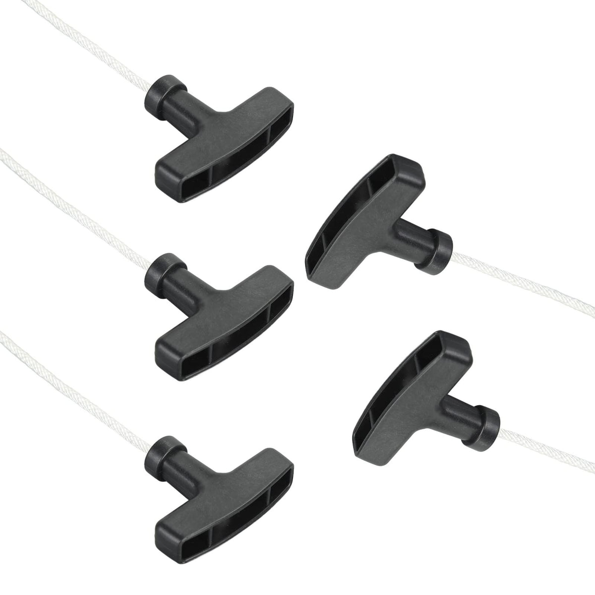 5pcs Engine Starter Handle, Lawn Mower Pull Cords 125cm Handle Pull Starter for Lawn Mower Gasoline Generator