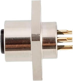M12 Sensor Connector Solder Socket Panel Mount Waterproof 2 3 4 5 6 8 12 17pin M12 Square Socket Connector(Panel Mount_Male_100PCS+Above_4P-D Code)