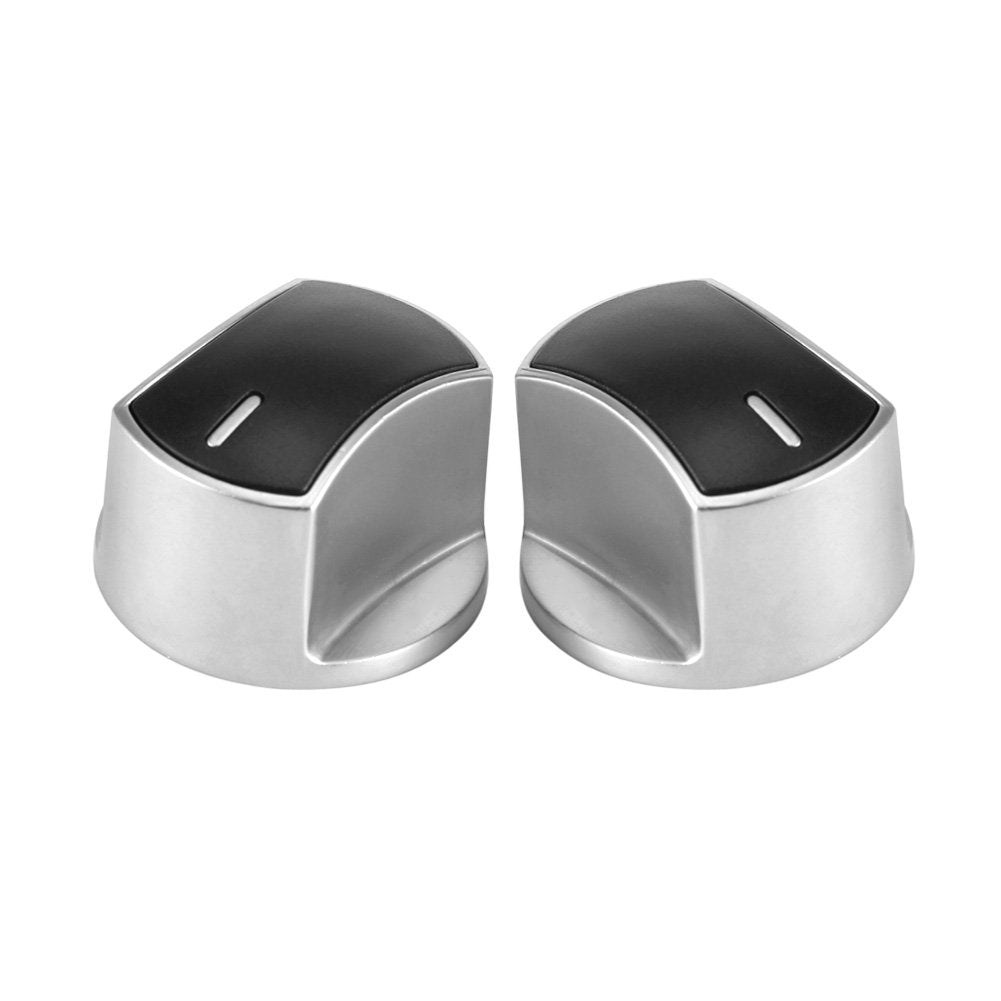 Stove Knob, 2 Pack 6mm Universal Rotary Knob Metal Gas Stove Switch Control Knobs Replacement, Cooktop Oven Knobs Stove Control Knobs Oven Switch for Kitchen Stove