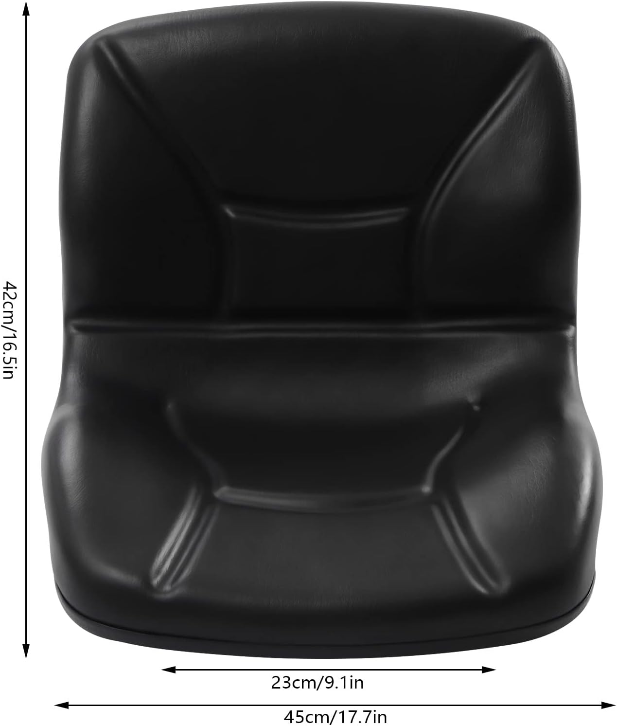 Universal Tractor Seat,High Back Compact Forklift Seat w/Pre-Drilled Holes | Lawn Mower Seat Replacement|High Back Seat