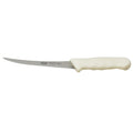 6" White Plastic Boning Knife with Handle