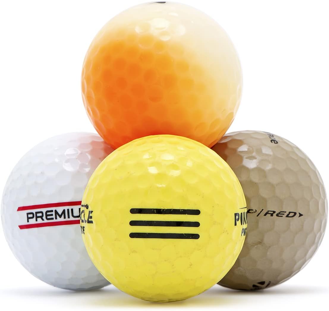 Recycled Hit-Away Used Golf Balls - Cheap Bulk Golfballs Perfect for Practice & Range Hitting - Mix Comes in a Mesh