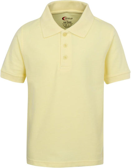 Boys School Uniform Short Sleeve Stain Guard Polo Shirt