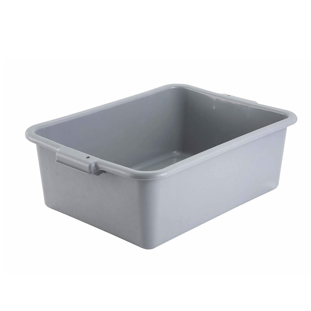 7" Gray Bus Box Dish Tub for Restaurants