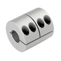 10mm to 12mm Rigid Shaft Coupling D32 × L45 Aluminum Clamp-On Coupler for CNC Machine 3D Printer Stepper Motor Servo Motor Encoder