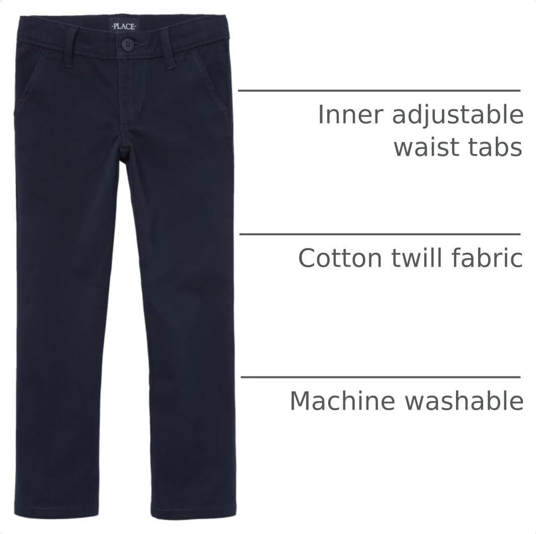 Girls Skinny Chino Pants,Tidal Single,10