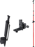 13 Ft./4m Telescoping Laser Pole with 1/4-Inch by 20-Inch Laser Mount, Adjustable Laser Level Mounting Pole for
