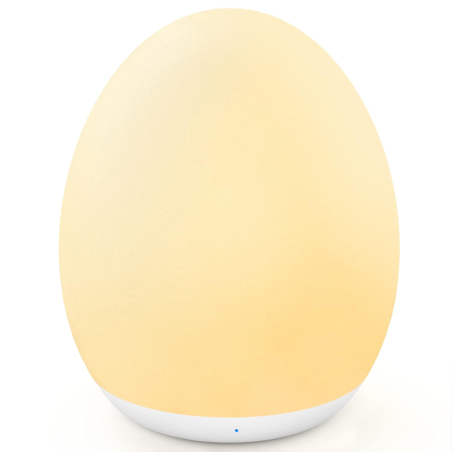 Night Light for Kids, Baby Egg Light for Nursery, 7 Colors Changing & Stepless Dimming, Soft Silicone Touch Night