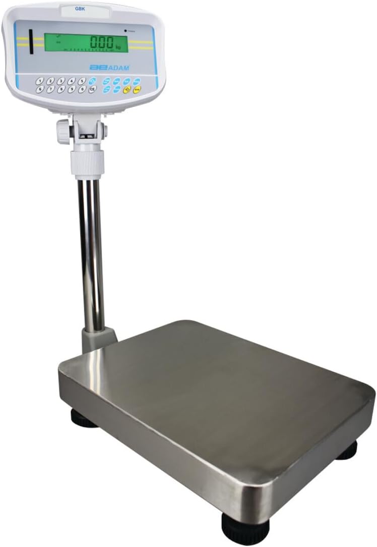 Durable Bench & Floor Scale 300lb Capacity with Backlit LCD & RS-232 Interface for Use