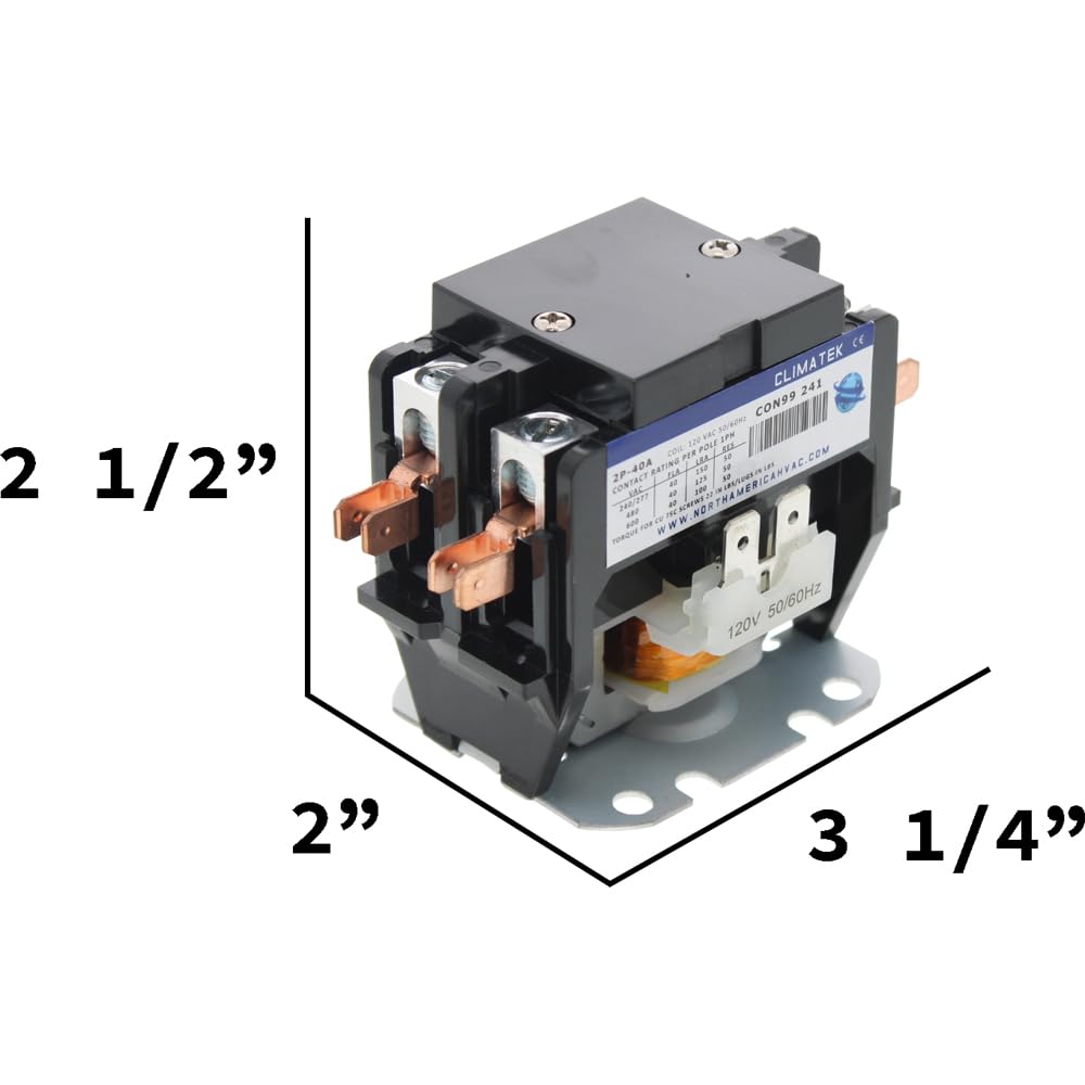 ClimaTek Condenser Contactor Relay Replaces 17426, C240B, DP401202, 45GG20A