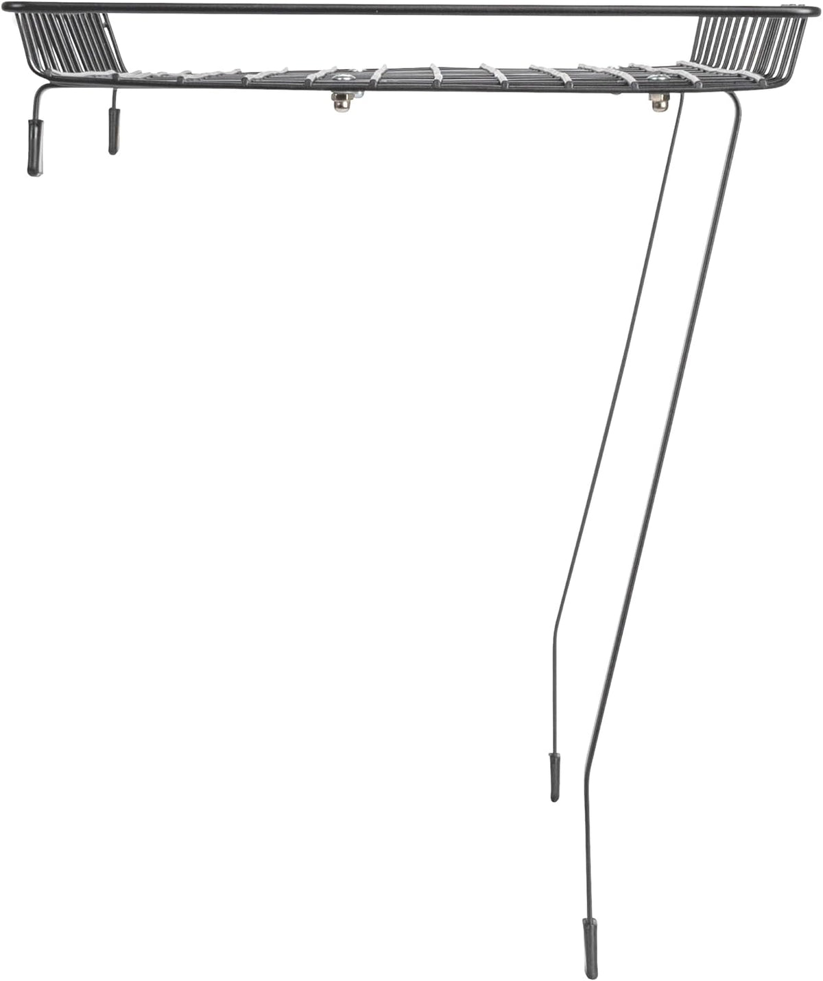 Rear Display Over-The-Washer Storage Shelf to Organize and Store Laundry Room Supplies, Matte Black