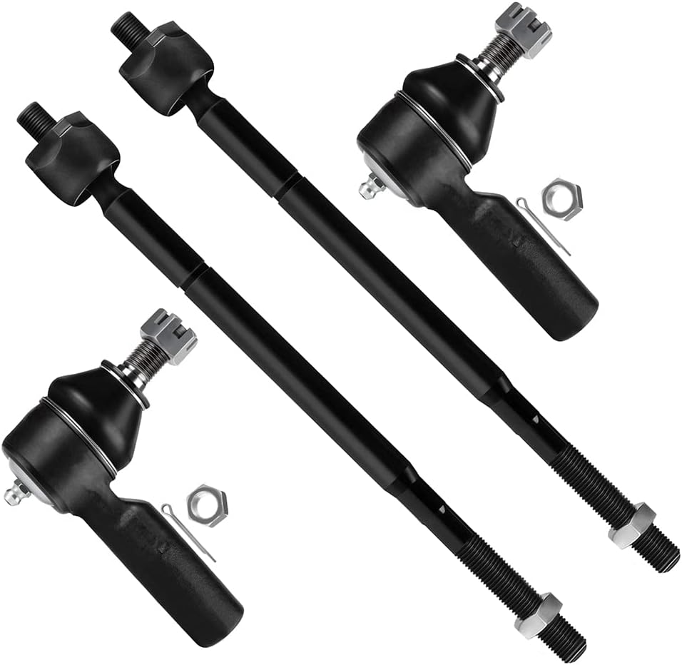 SCITOO 4pcs Front Suspension Kit Inner Outer Tie Rod End Fit 1992-2001 For Toyota Camry 1998-2003 For Sienna 1995-2004 Avalon 1999-2002 Solara