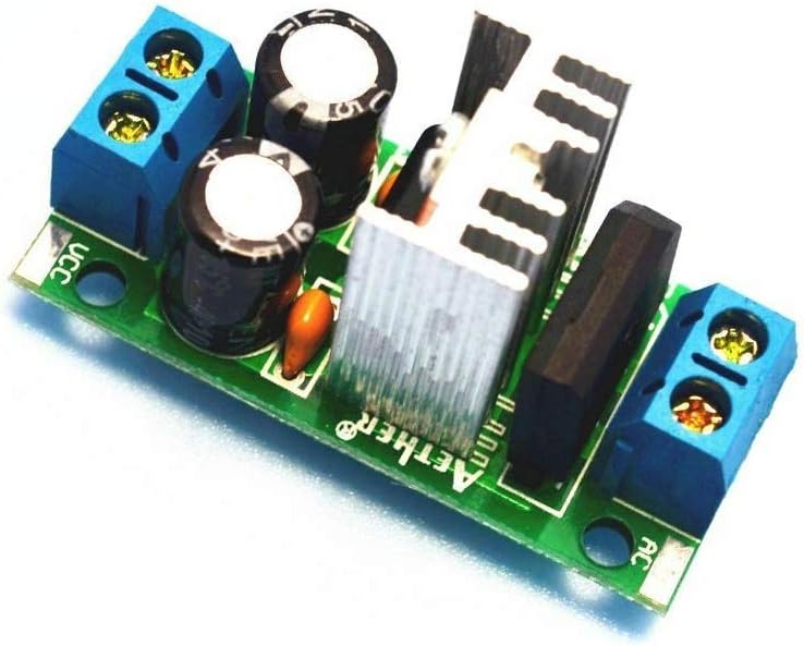DEVMO 2PCS 6-15V AC or DC to 5V DC L7805 LM7805 Voltage Rectifier Regulator Power Supply Module