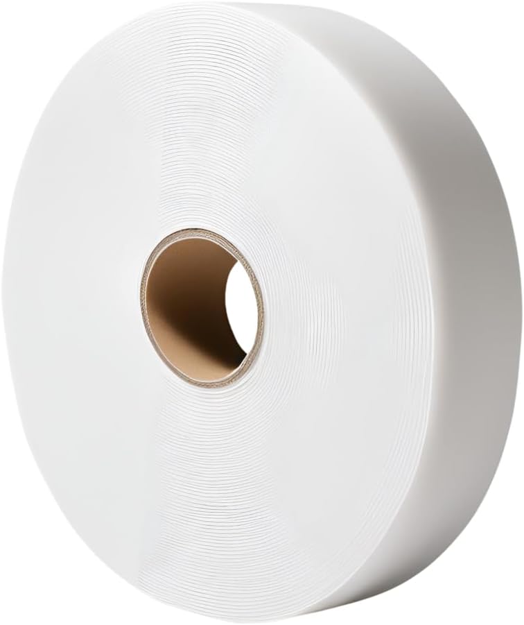 WOD DCPFT62A Double Sided PE Foam Tape, White - 1/2 inch x 36 yds - 1/16" Thick, Heavy Duty Strong Moisture Resistant