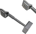 All Metal Carpet Knee Kicker with Extendable Handle and Soft Padding, Carpet Stretching Tool (Black)