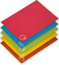 5 Pieces Flexible Cutting Boards, BPA Free Plastic Cutting Boards for Kitchen, Non Slip Cutting Mat for Meat and