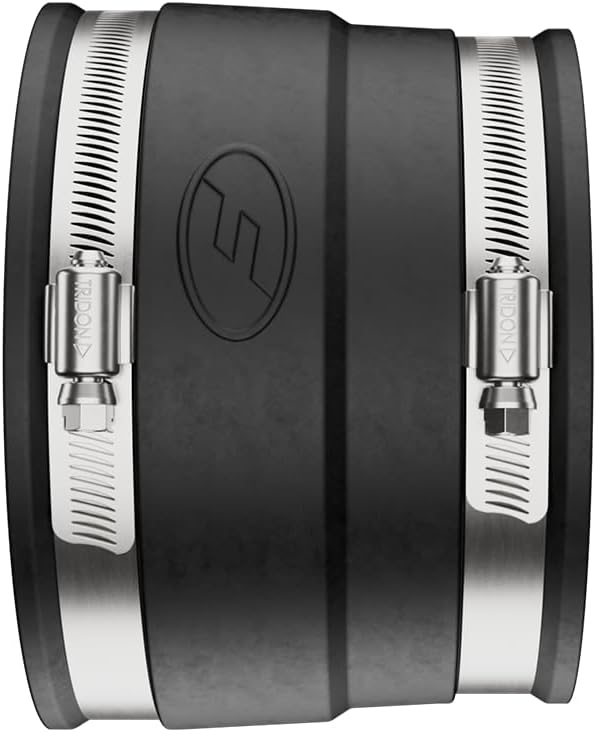 Fernco 4 In. PVC Corrugated Adapter - 1 Each
