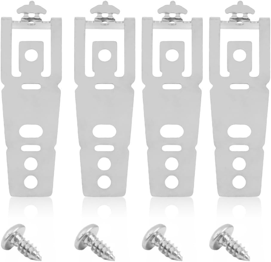 4 Pack WD01X27759 Dishwasher Countertop Mounting Bracket with Screws, Replacement Part Fit for GE, Hotpoint Dishwasher