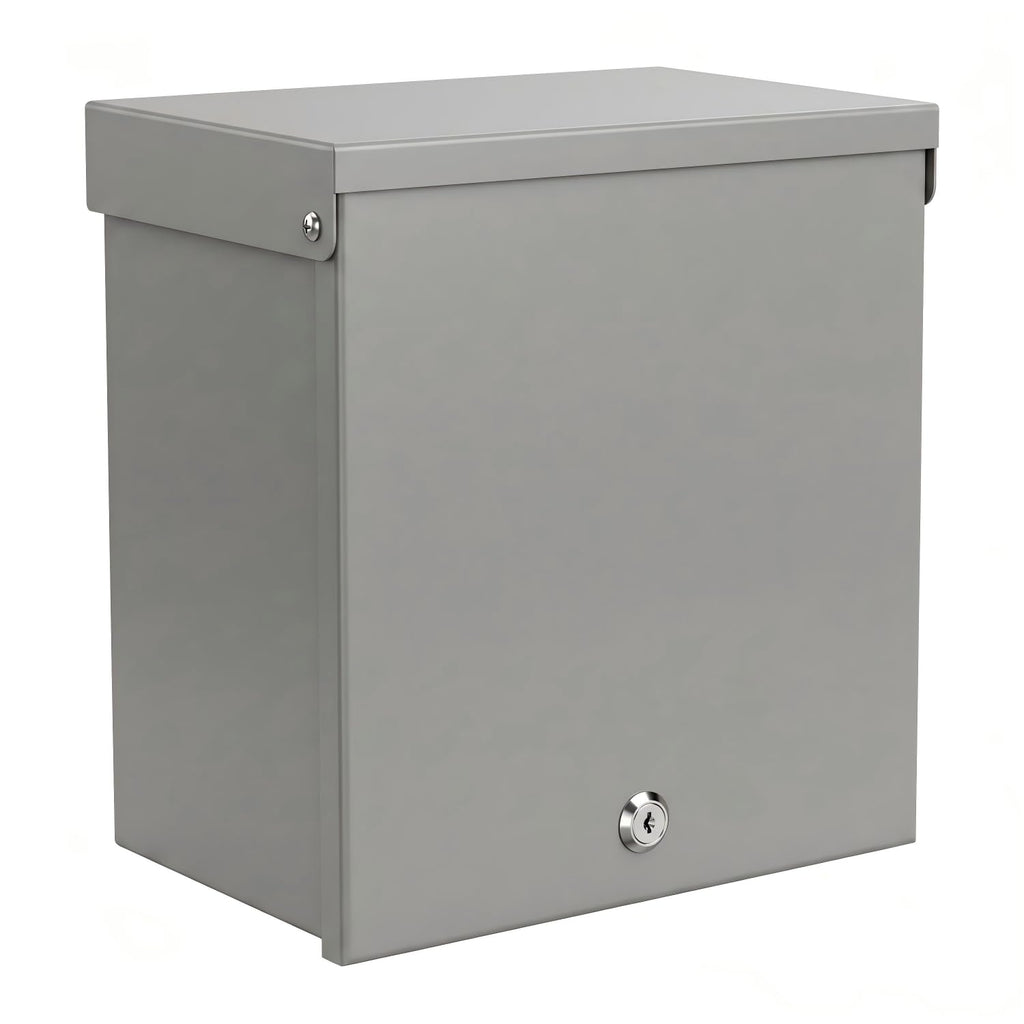 12x10x6in NEMA 3R Electrical Junction Box 0.8mm Steel for Security