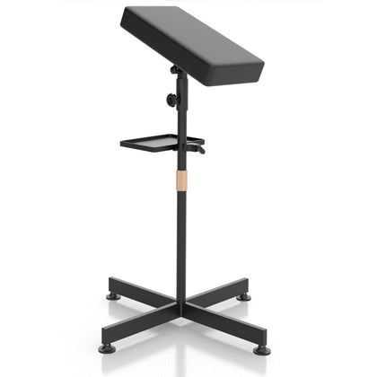 Tattoo Armrest Stand with Tray for Tattoo Supplies, Cross Base