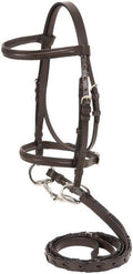 Mini Raised Snaffle Bridle with Reins BRN