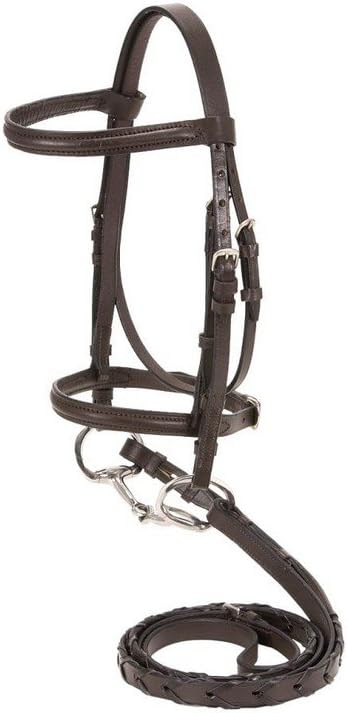 Mini Raised Snaffle Bridle with Reins BRN