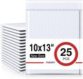 Bubble Mailers 10x13 Inch White 25 Pack Padded Envelopes