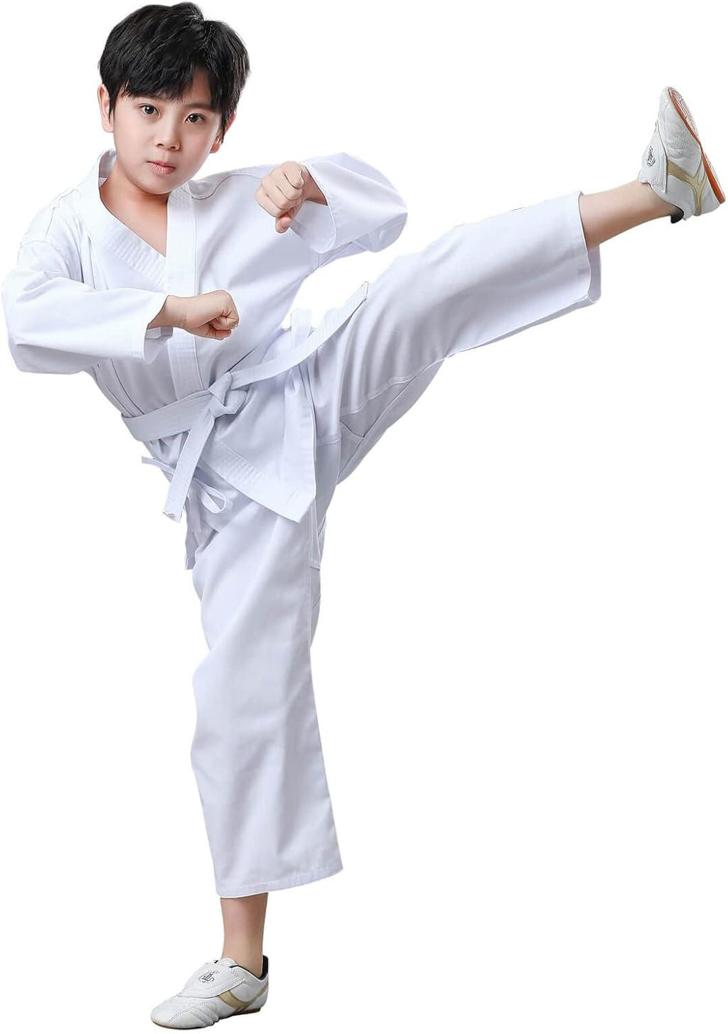 Karate Gi, Lightweight Karate Uniform for Kids and Adults, Martial Arts Training Suit with Free Belt