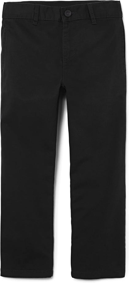 Boys,Stretch Chino Pants,Black Single,18(Slim)