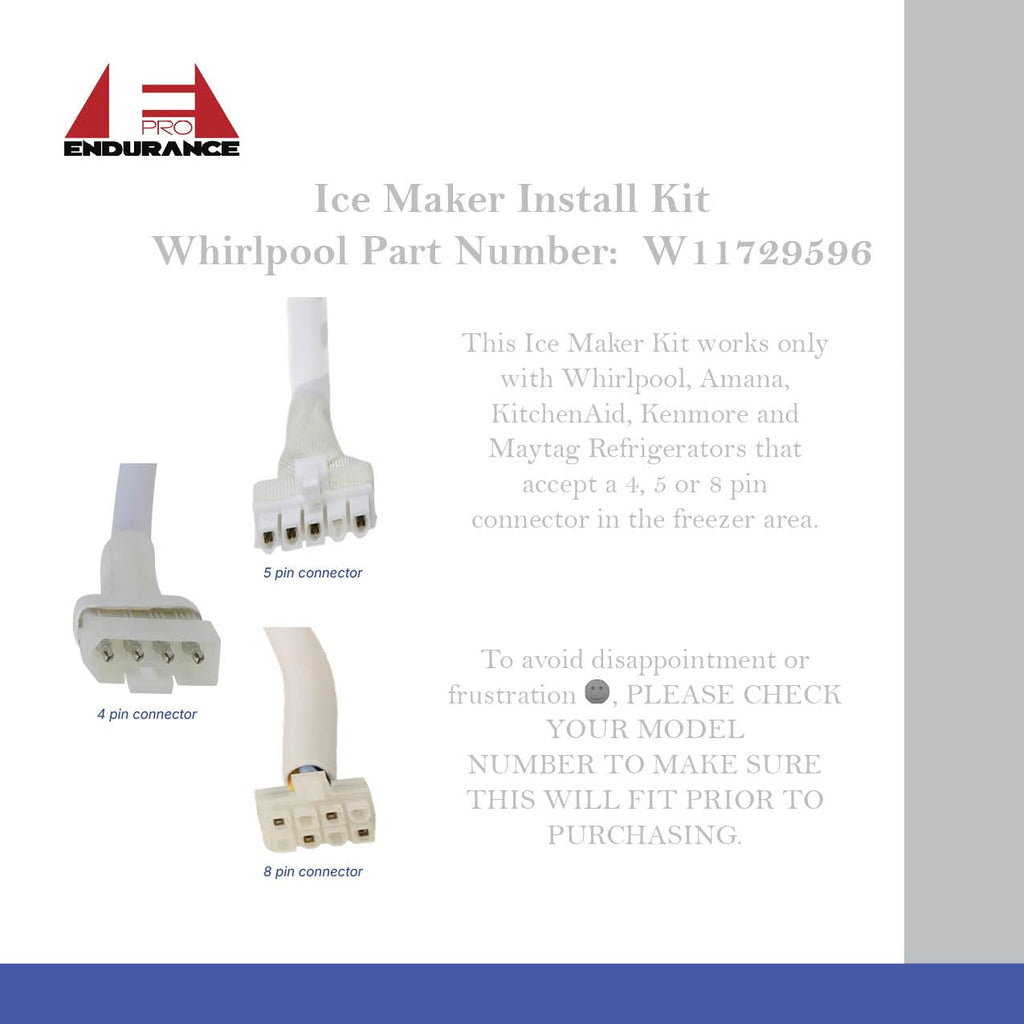 W11729596 Ice Maker Kit for Whirlpool, Maytag, Amana