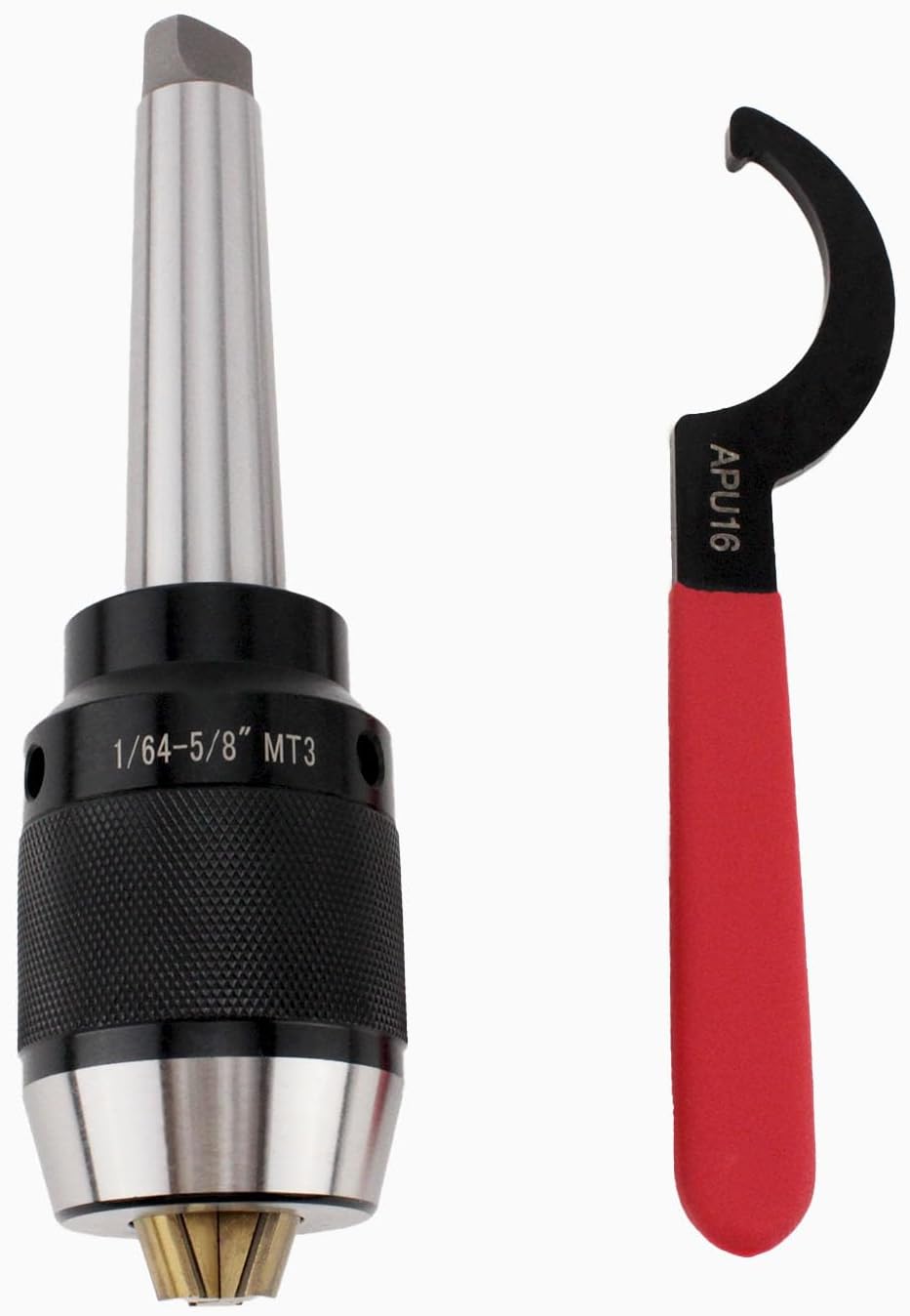 MT3 Keyless Drill Chuck 1/64" - 5/8" Titanium Jaws
