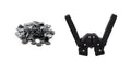 Double Lever Hand Beer Bottle Capper with 150 Black Oxygen Barrier Crown Caps - Made in Italy