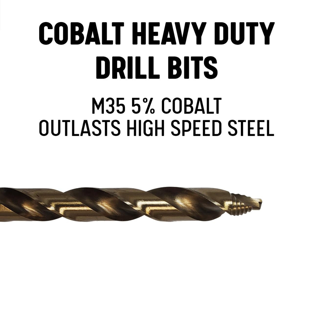 Drill America 1/2" Cobalt Stepped Point Drill Bit, GSC Series