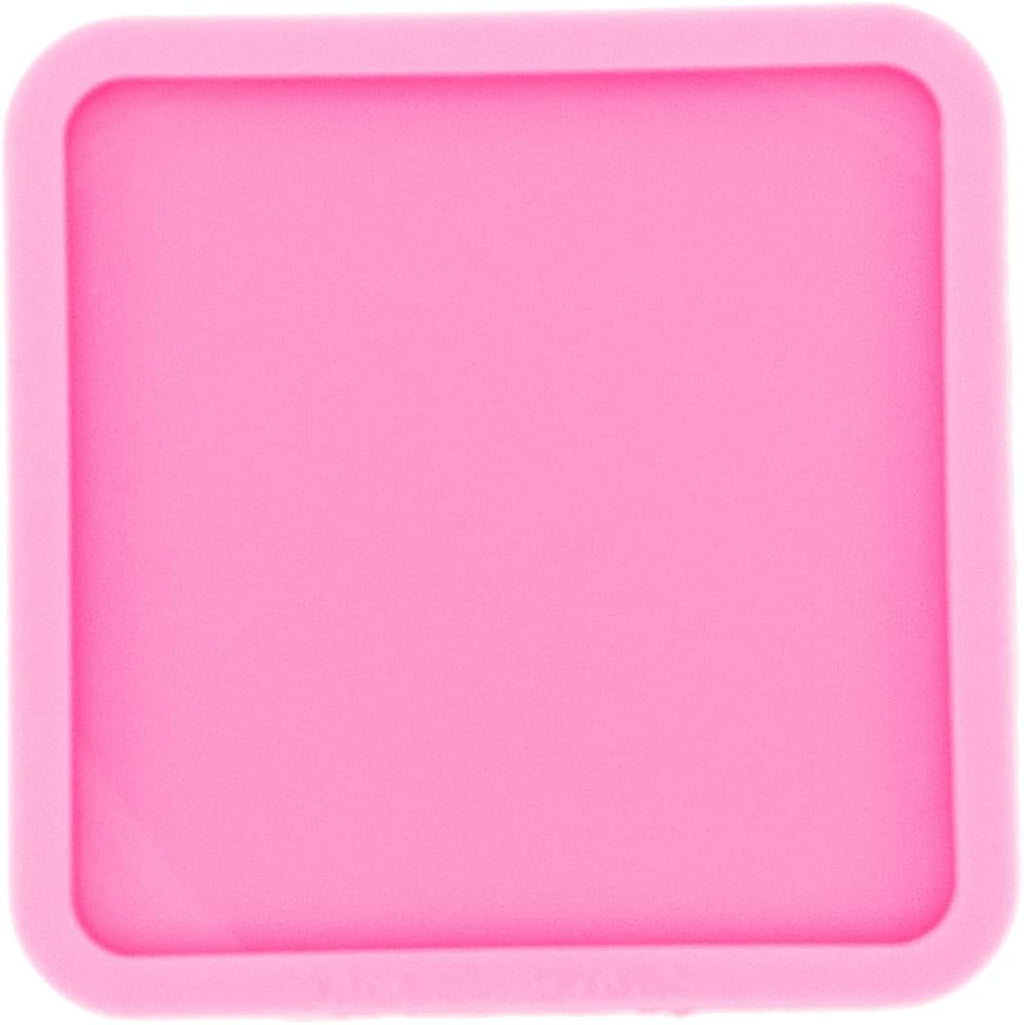 Super Shiny 9cm/3.54inch Square Shape Resin Coaster Mold Tray Silicone Molds Epoxy Resin Casting Molds DIY Geode