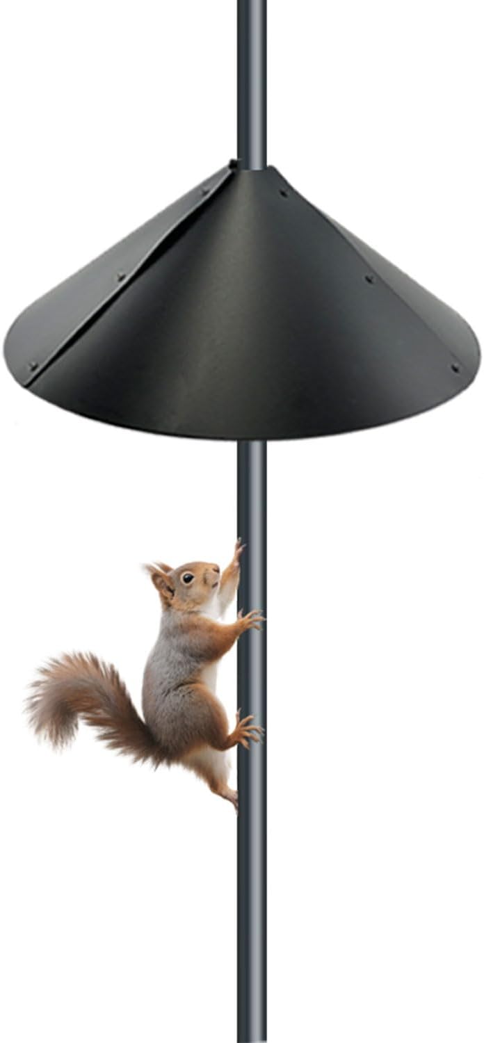 Squirrel Baffle for Bird feeders Pole, Squirrel Proof Cone.