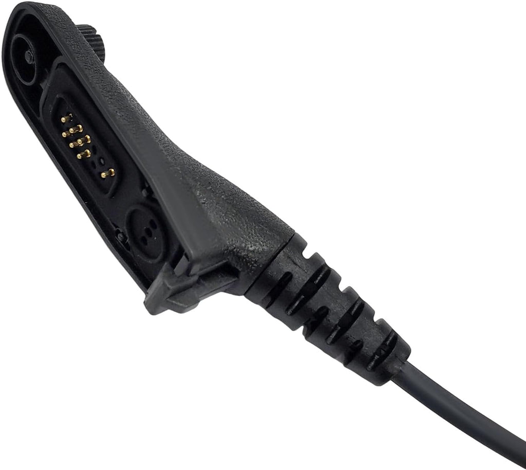 Throat Mic Headset Tactical Neck Bone Conduction Acoustic Earpiece for Motorola APX 6000 7000 8000 XPR7550E 6550E