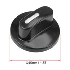 uxcell Timer Knobs Range Replacement Knobs Time Control Knob Round Half Shaft for Electronic Microwave Oven Cooker