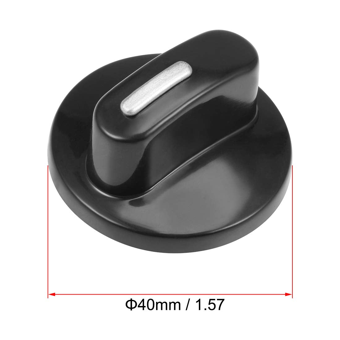 uxcell Timer Knobs Range Replacement Knobs Time Control Knob Round Half Shaft for Electronic Microwave Oven Cooker