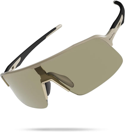 XL 150MM Polarized Sport Sunglasses for Men Women UV400 Protection | TR90 Flexible Frame, TAC Scratch-Resistant Lens