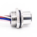 M12 Female 8Pin Connector, Straight Shielded Aviation Socket, 0.2M Wiring, Waterproof Sensor Receptacle, Industrial Equipment, for Electrical Professionals