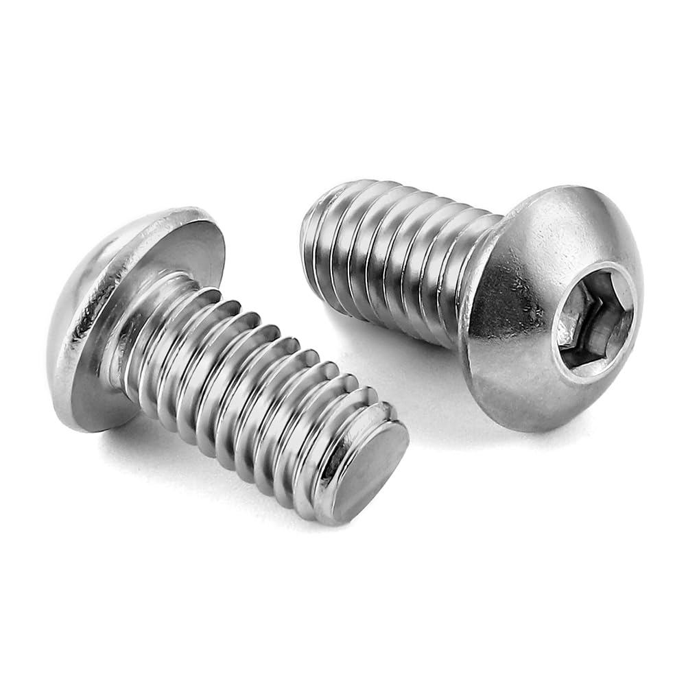 M8-1.25 x 16mm Button Head Socket Cap Screws, Pack of 25