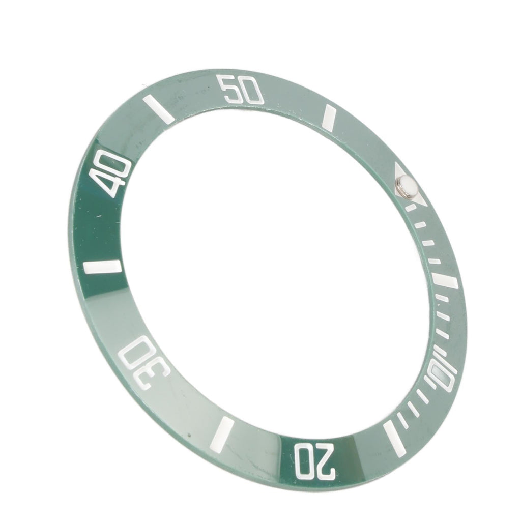 40mm Ceramic Watch Bezel Insert Ring Clear Scale Luminous Replacement Bezel Insert Protective Ring for Watches (White