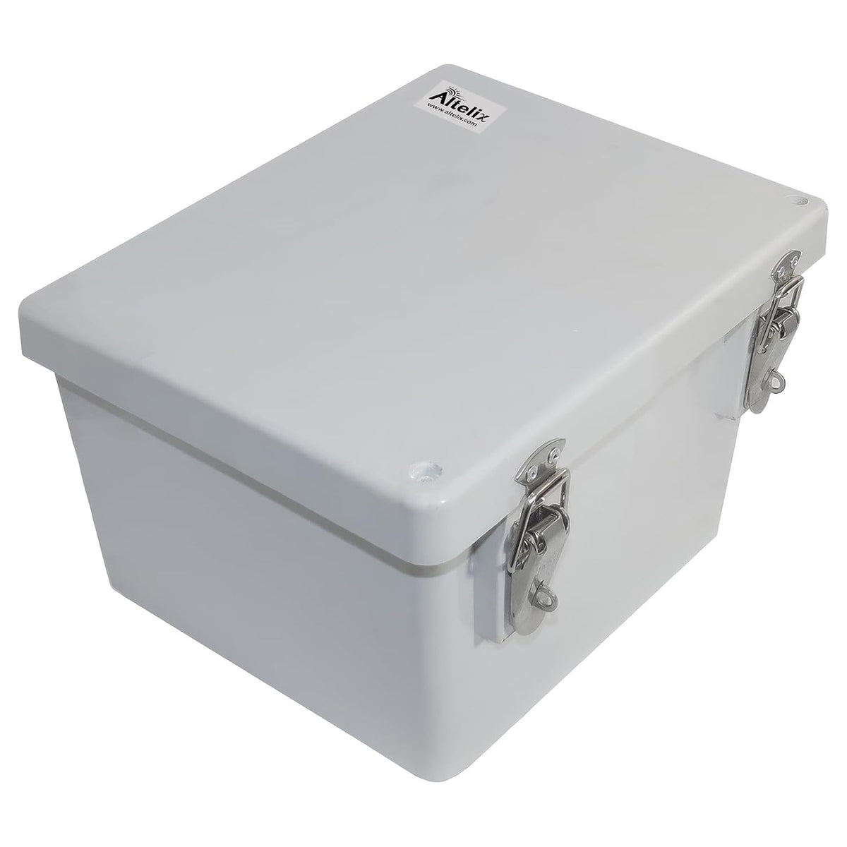 10x8x6 Fiberglass NEMA 4X Enclosure with Quick Release Latches