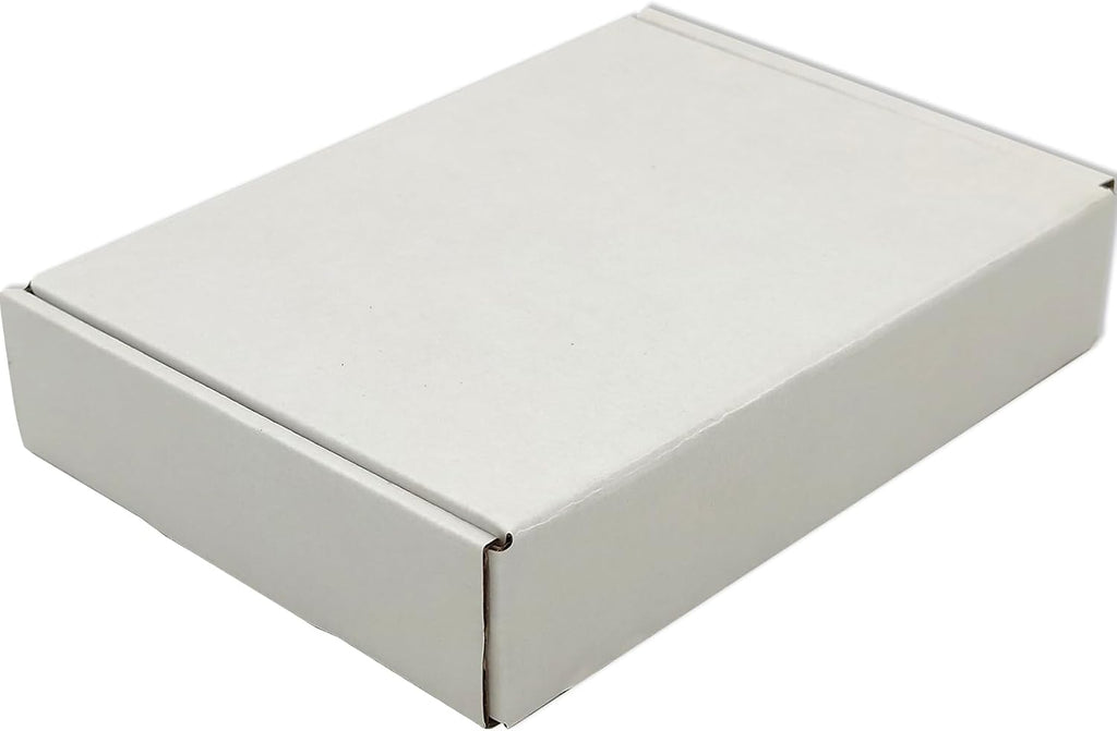 11x8x2 Shipping Boxes White Mailer Corrugated Cardboard Box Set of 30