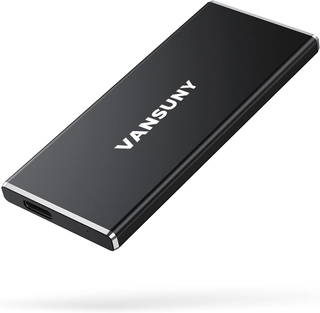 1TB Portable External SSD, USB 3.1 Gen2 500MB/s High-Speed Data Transfer, Metal USB C Mini Portable External Solid