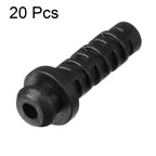 uxcell 20pcs 3mm Inner Dia PVC Strain Relief Cord Boot Protector Power Tool Hose Black