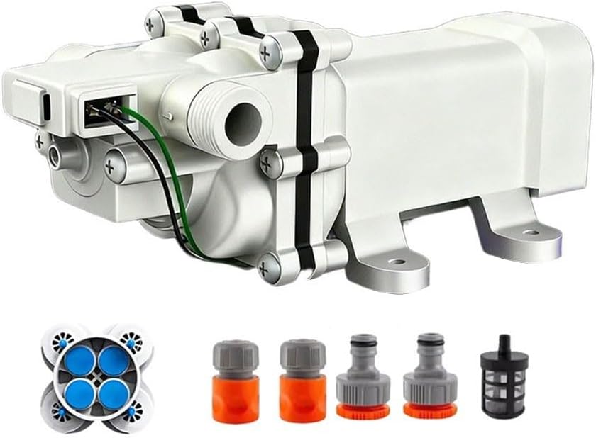 12V 100W Self-Priming Diaphragm Water Pump, 3.0 GPM 65 PSI