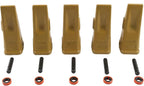 5X 1U3252 Bucket Digging Teeth Tooth with Pin's 8E6259 & Fastener's 8E6258